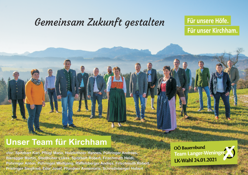 Bauernbund Kirchham – eine starke Stimme im Ort!