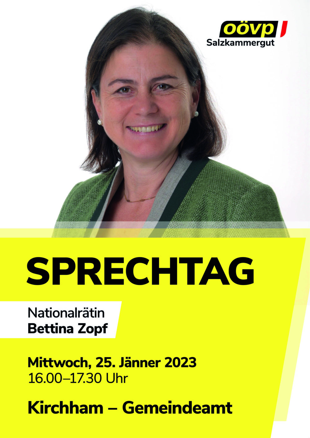 Sprechtag Nationalratsabgeordnete Bettina Zopf