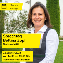 Sprechtag Abg.z.NR Bettina Zopf